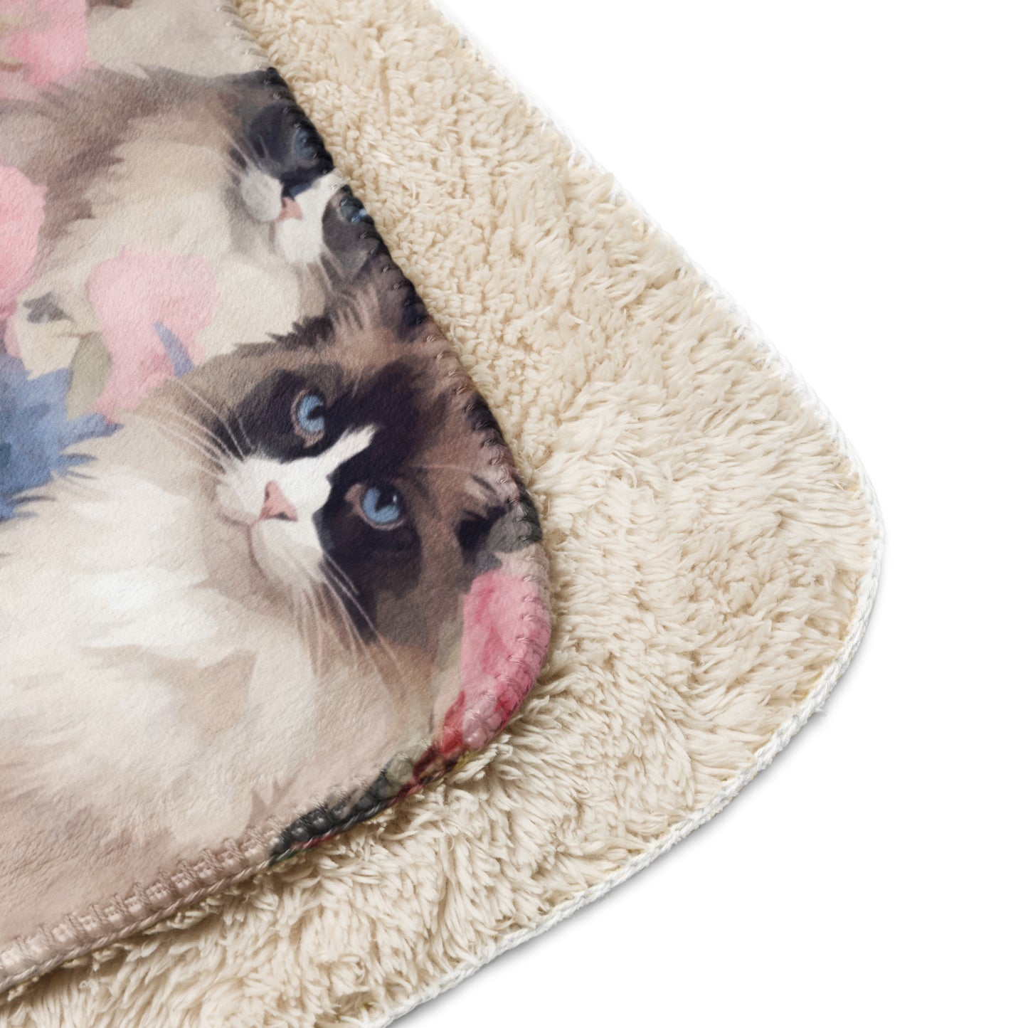 Sherpa Blanket: Ragdolls Collection in Louise
