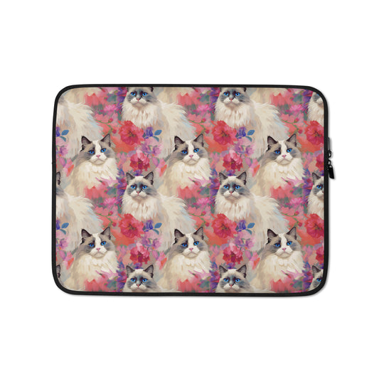 Laptop Sleeve: Ragdolls Collection in Sir Vincent Purrs-a-lot